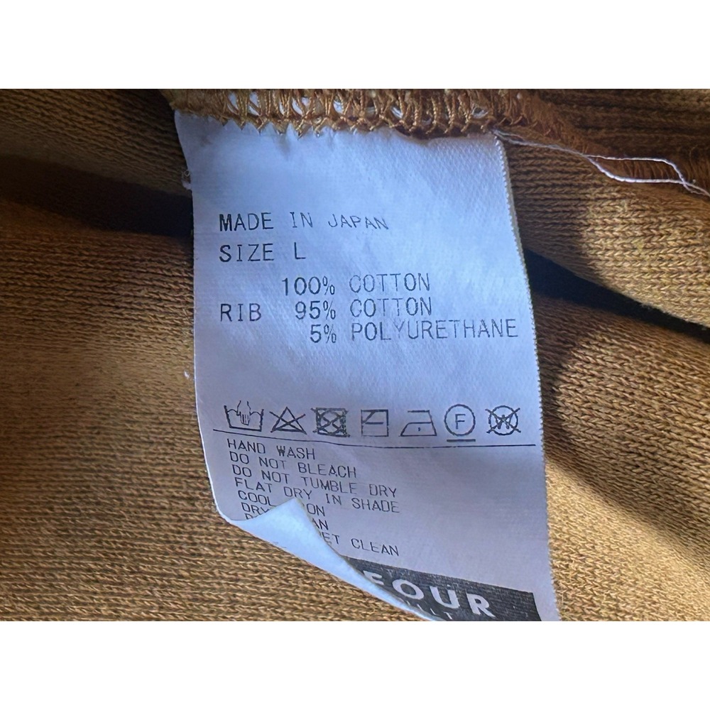 Emotionally Unavailable Crew Sweatshirt Medium Cream French Terry Mustard - Picture 7 of 12
